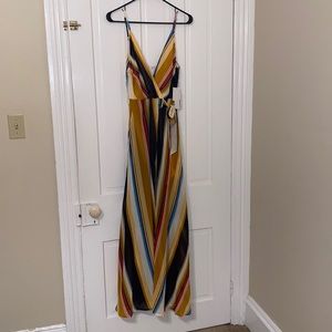 NWT Striped Maxi Dress